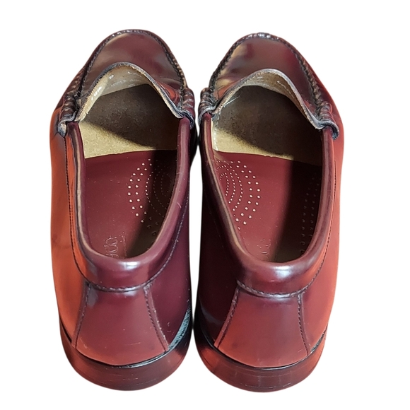 G.H. Bass & Co Weejuns Burgundy Red Larson Leather Penny Loafers Men's - Picture 10 of 16